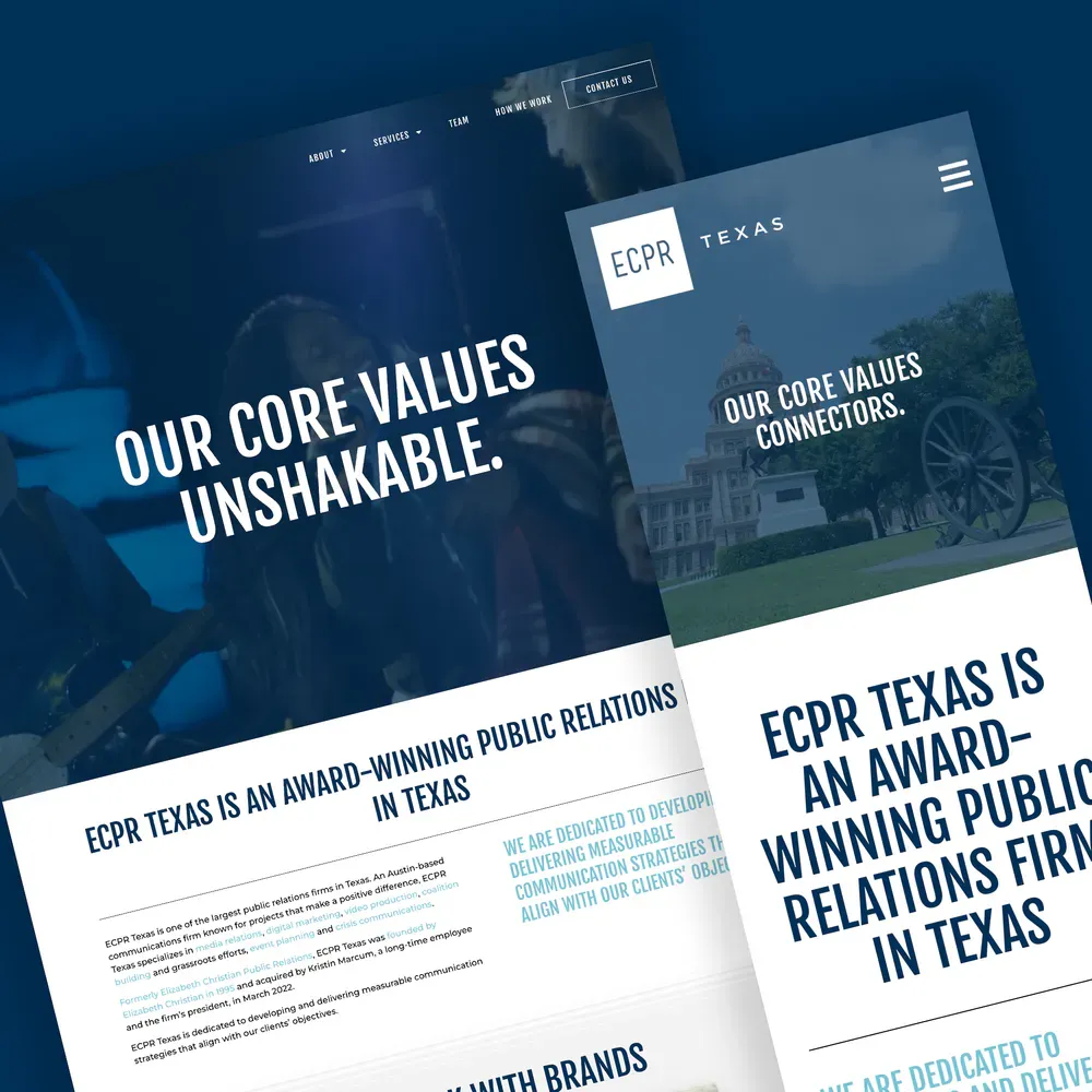 an image of the ecprtexas.com website